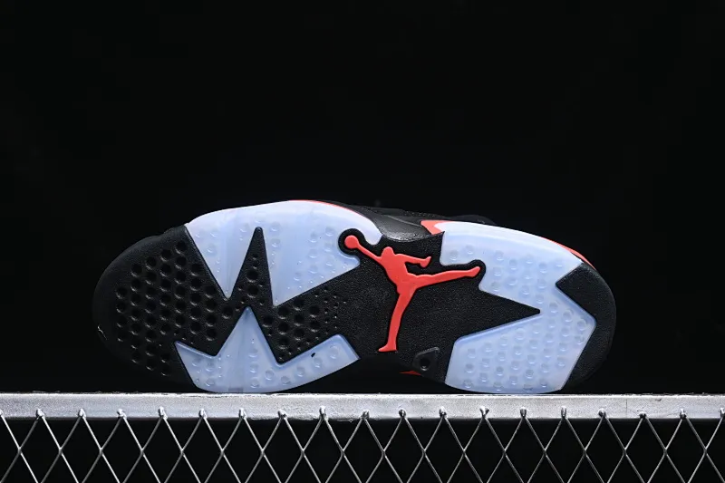 All categories Air Jordan Jordan series basketball shoes Air Jordan 6 F version Air Jordan 6 "Infrared" AJ6 Joe 6 black infrared 3M reflective basketball men's shoes 384664-060